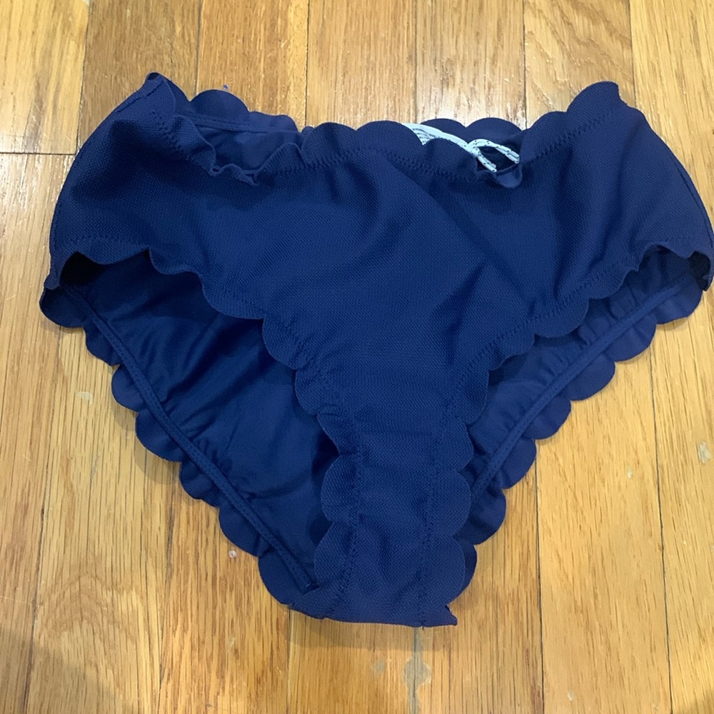 NWT Vineyard Vines Performance Deep Bay Scalloped Bikini Bottom, Size XS